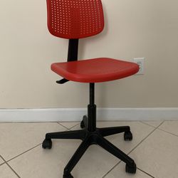 Red Rolling Chair 