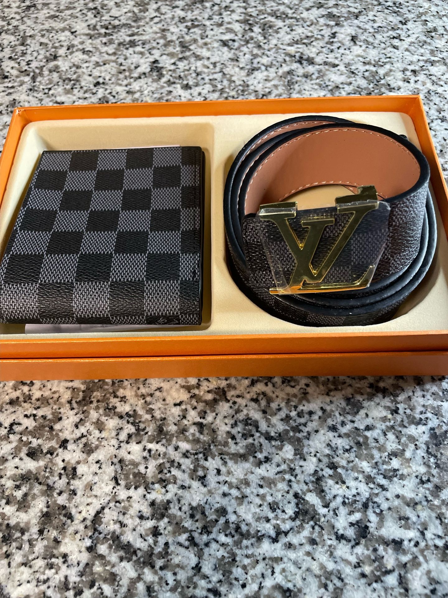L V Wallet + Belt Combo 🖤🧩