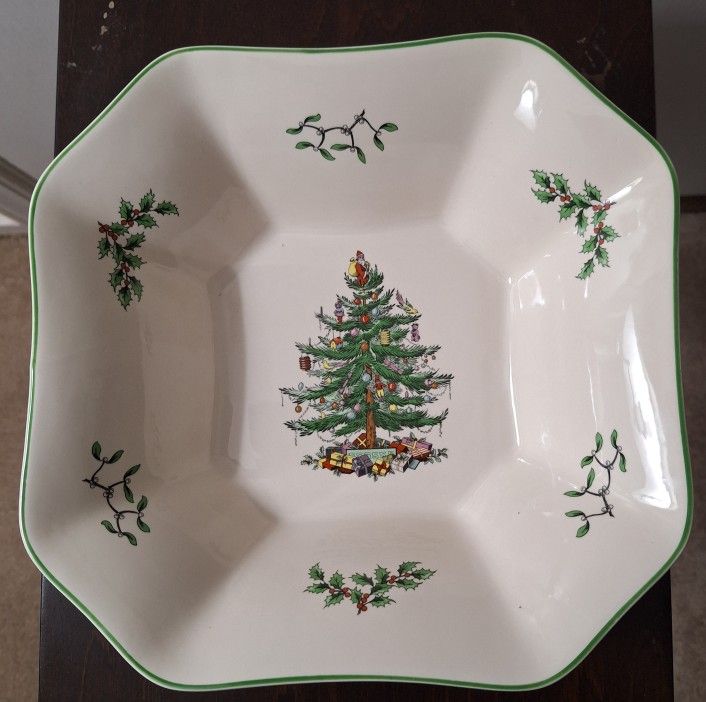Christmas Spode Serving Dish