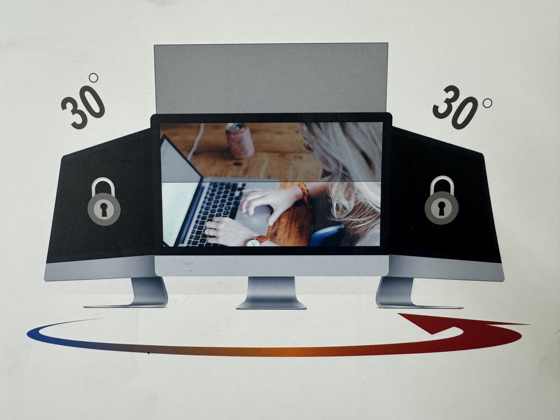 Welinc 24” 16:9 Premium Privacy Screen PC Monitor LCD Laptop Notebook - NEW