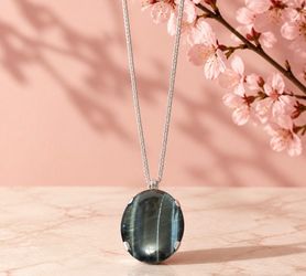 Silver Banded Onyx pendant