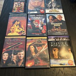 Martial arts/action DVDs bundle of 9 
