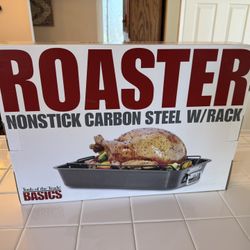 Brand New Roasting Pan w/ Rack – Perfect for Turkey, Meal Prep