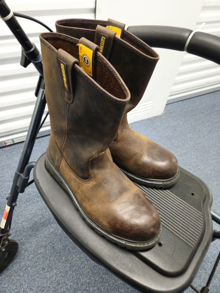 Catapilar Mens Work Boots.. Steel Toe.. Size 11