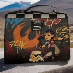 Loungefly Sabine Spray Paint Star Wars Rebels Ahsoka XBody Handbag Purse Bag
