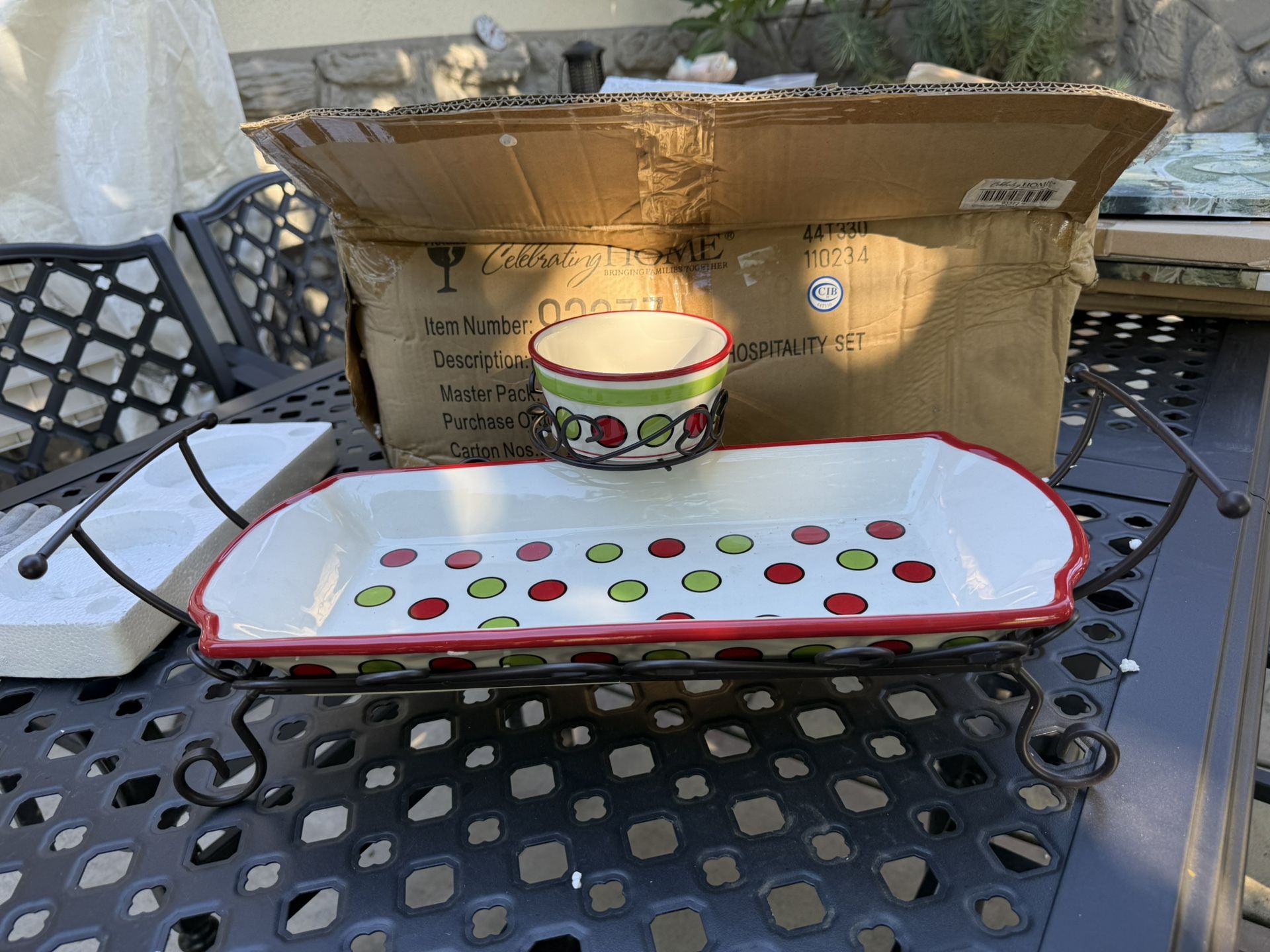 Home Interiors Christmas Hospitality Sprinkles Hospitality Set