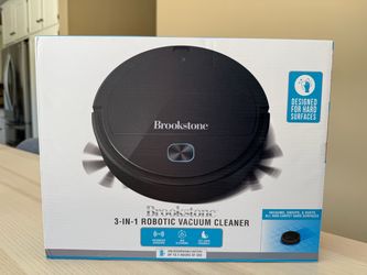 Brookstone 3-in-1 Robotic Vacuum Cleaner – Brand New & Unopened