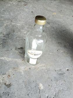 White Hennessey Bottle