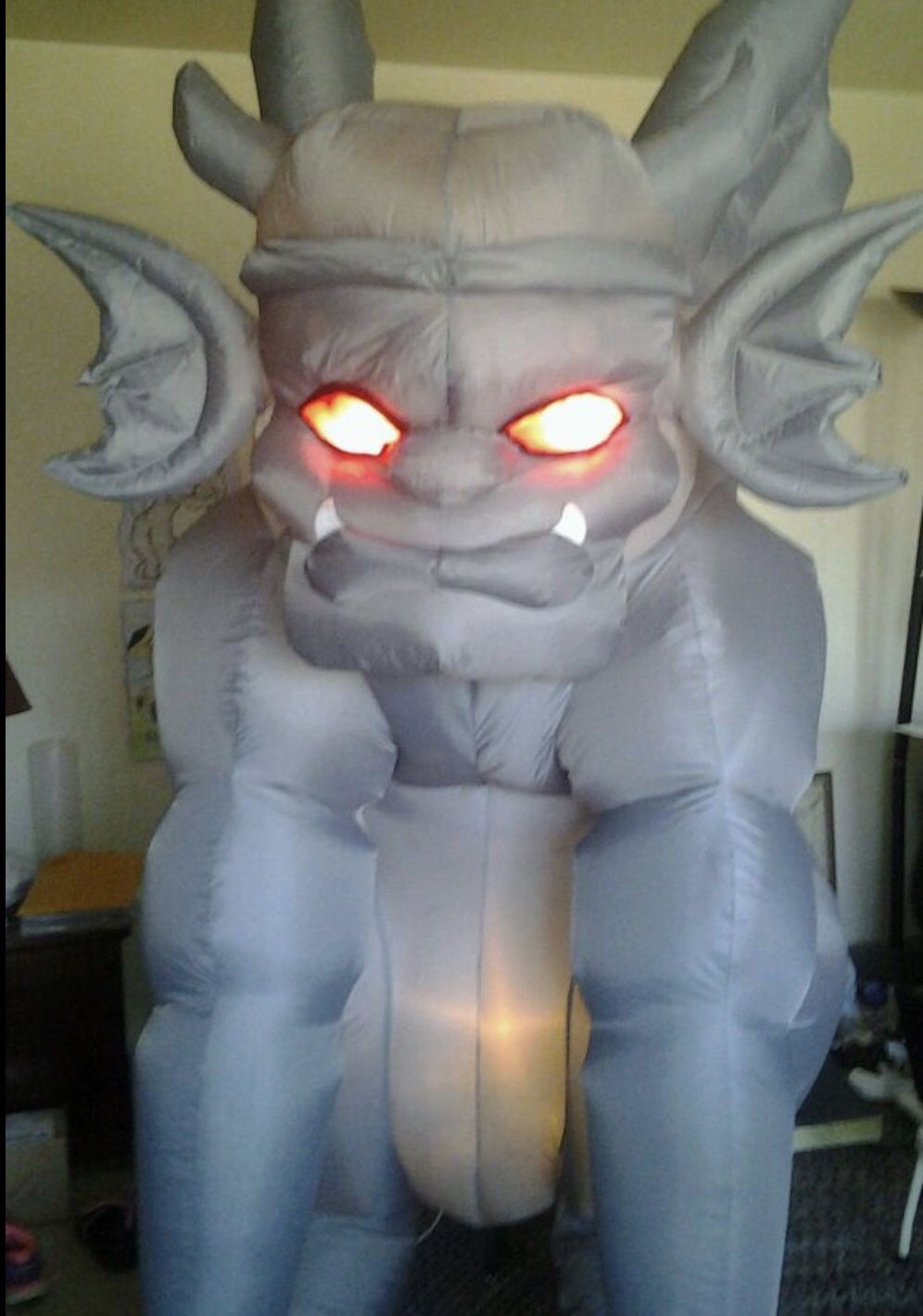 Inflatable Gargoyle with red eyes - Very Rare