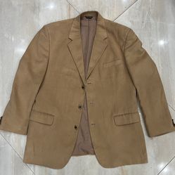 Vintage CIANNI CELLINI Camel Suede Sport Coat Blazer – Size 44R (Estimate)
