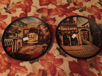 Tuscan decorative plates to hang