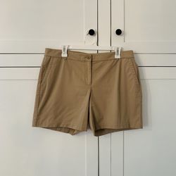 Talbots The Weekend Khaki Pocket Shorts Size 12P