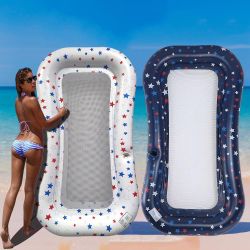 XL Cooling Mesh Inflatable Pool Float Lounger with Cup Holder, NEW.  $30 ea or 2/$50