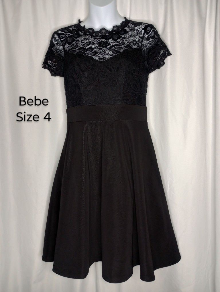 Bebe Lace Top Dress Size (4) $10