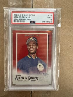 2020 A&G CHROME #17 KEN GRIFFEY JR RED REFRACTOR