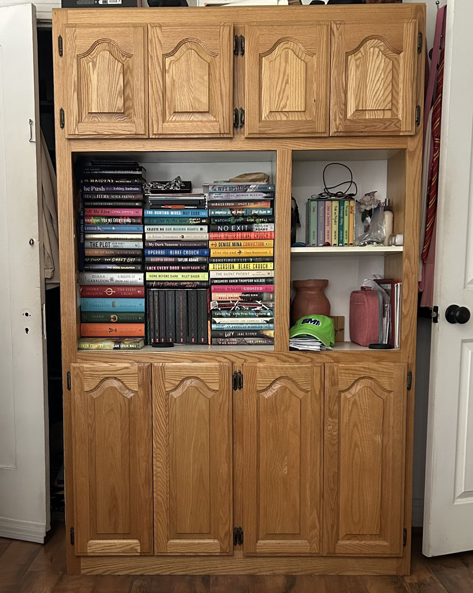 Storage/entertainment wood cabinet