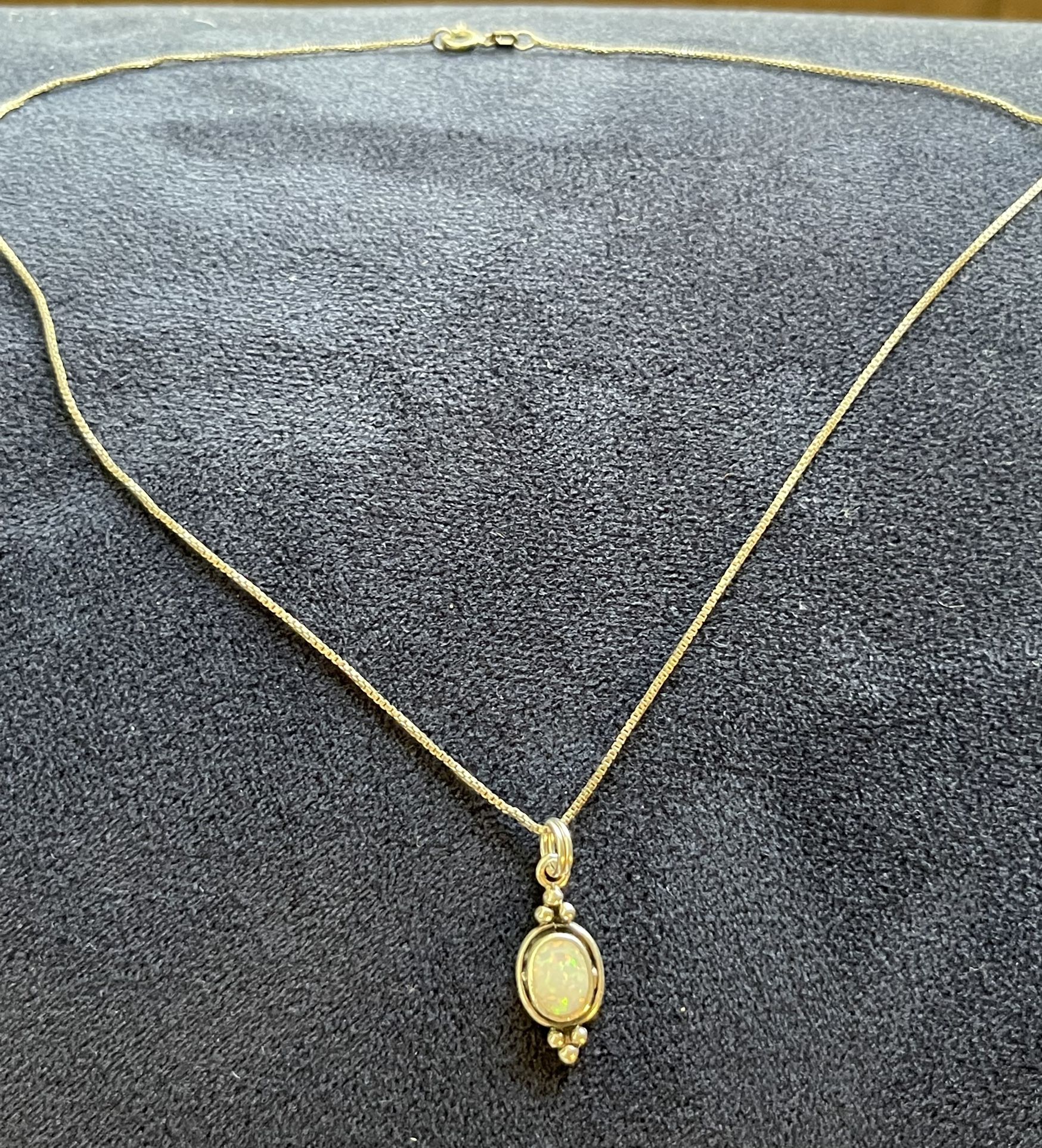 Sterling Silver Opalescent Choker Necklace