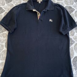 Burberry Medium Black Men's polo shirt