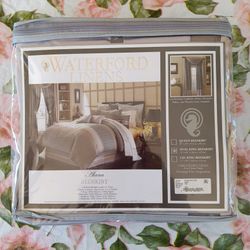 ❤️ NIP, WATERFORD LINENS, "Alana" Dual King Bedskirt! 🌼 Dual King