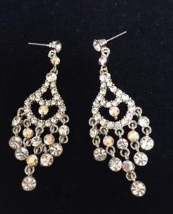 Crystal chandelier earrings