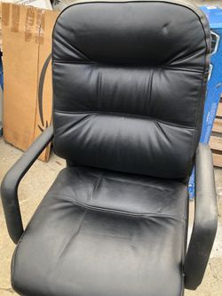 Executive Black Pleather Chair