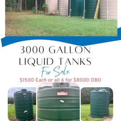 3000 Gallon Water Tanks For Sale