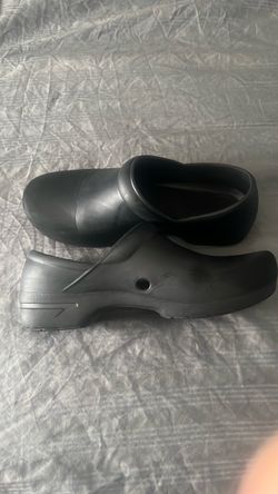 Black Slip-On Work Clogs