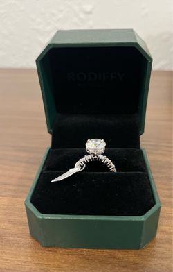Anillo de moissanita RODIFFY S925 plata esterlina - talla 6