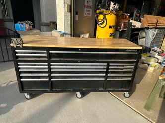 Tool Storage 72 in. W Standard Duty Gloss Black Mobile Workbench Tool Chest