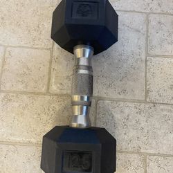  Dumbbells rubber coated 12.5 LB