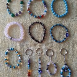 Handmade Bead Bracelets And Key Chains