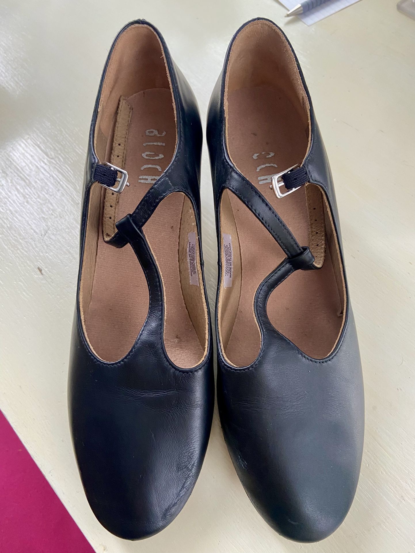 Bloch Ladies Chord T-strap Character Dance Shoes (2” heel)