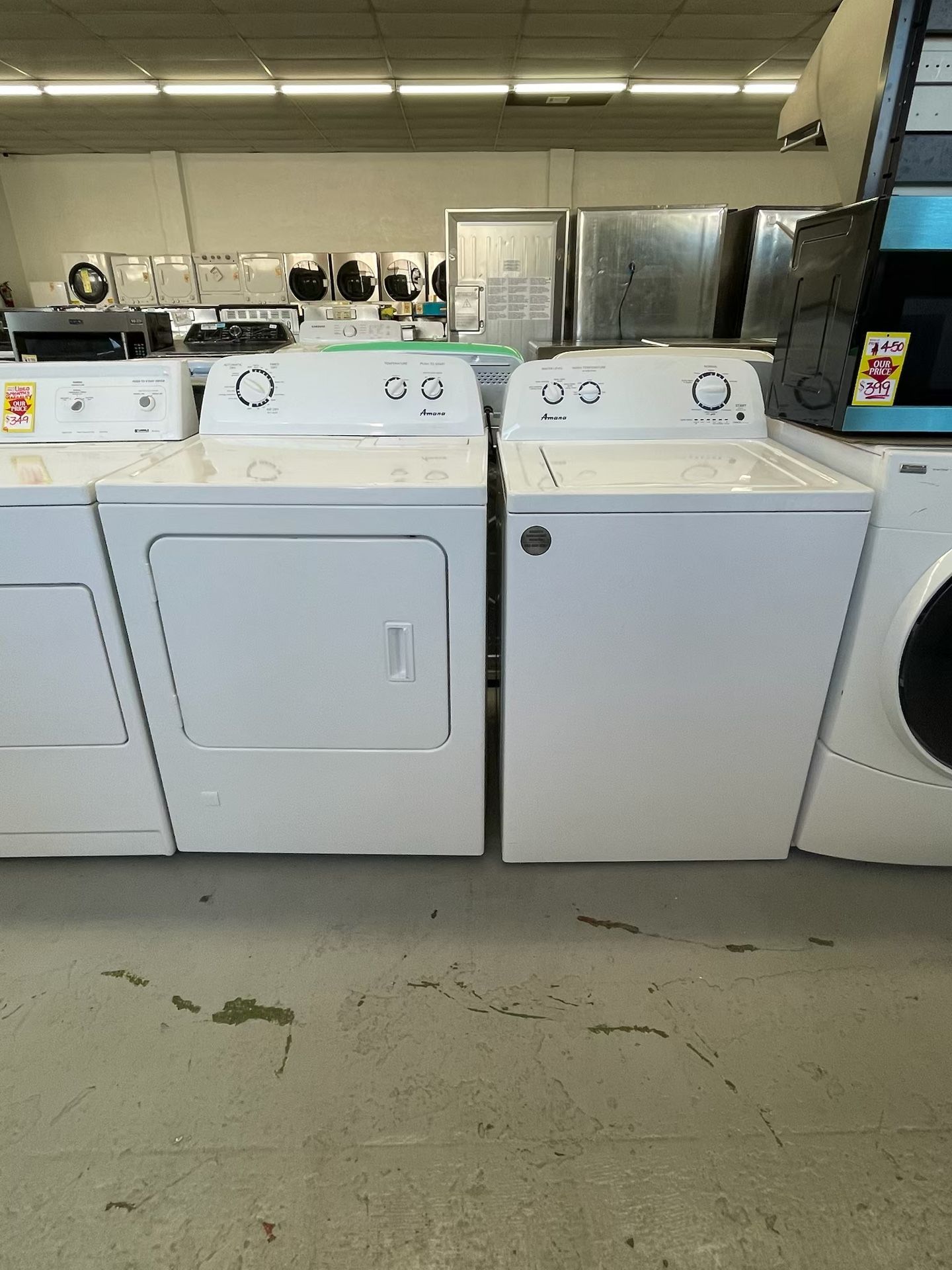 Used AMANA Set Washer And Dryer Gas / 3 Months Warranty