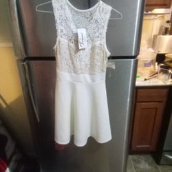 White Trixxi Dress Size Small