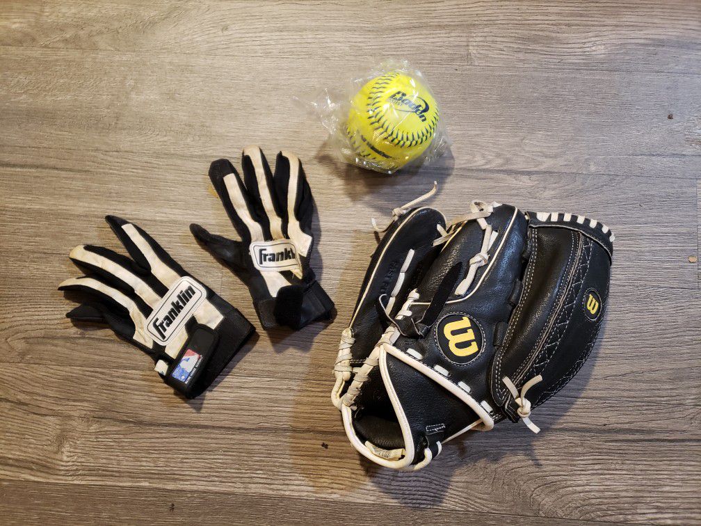 *Important! See Description* MLB Franklin Batting Gloves Wilson Baseball Mitt NEW Baden Softball Baseball Sport Accessories