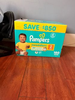 Pampers Swaddlers Size 2 Diapers 180 Count