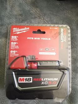 MILWAUKEE ELECTRIC TOOL
M18 18-Volt Lithium-Ion XC 5.0 Ah Extended Capacity Battery