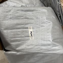 20’ x 30’ Silver Heavy Duty UV Treated Tarp Woodpile  Roof Cover Tarps Boat RV