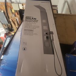 Mediterraneo
63 in. Milan 3-Jet Shower Panel System with Shower Head and Hand Shower in Stainless Steel (Valve Included)
42
