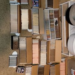 About 18 Thousand  Mostly Baseball, Basketball,football, And A Few Hockey Cards.