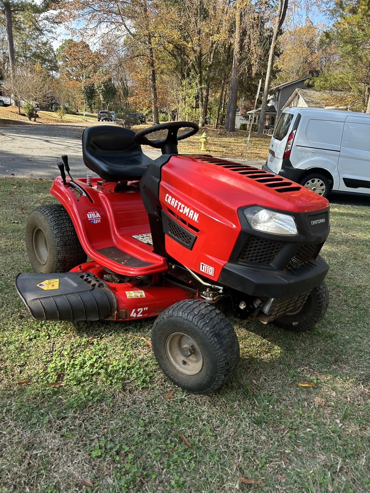 T110 CRAFTSMAN MOWER 