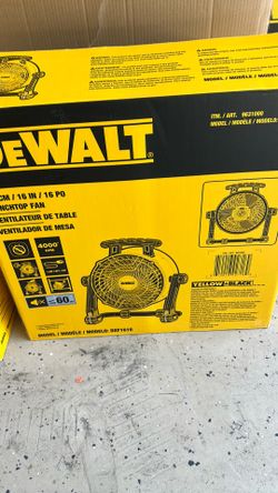 Dewalt electric fan $65 firm