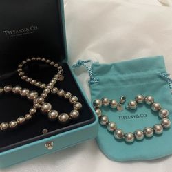 Tiffany HardWear Ball Necklace & Bracelet in Sterling Silver