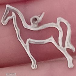 Vtg.sterling Silver Horse Charm
