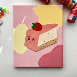 Kawaii Cake 3D Art 8x10