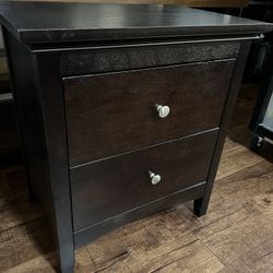 Espresso End Table Night Stand