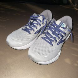 Brooks Adrenaline GTS 22 – Women’s Size 11 Extra Wide (Grey/Purple/Mint) – New