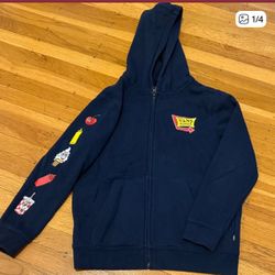 Vans Navy Zip Up Hoodie