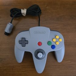 Original Nintendo 64 Gray Controller
