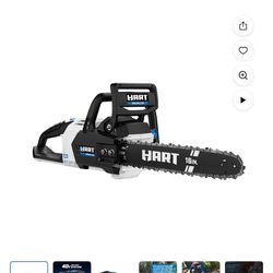 Hart Brushless Chainsaw 40  Volts 